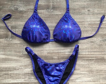 Fit Model Custom Competition Suit - Blue Purple