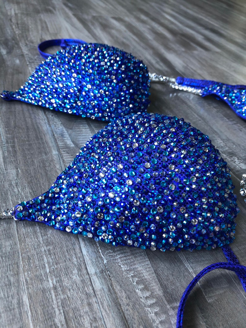 Competition Bikini Purple Blues / NPC, OCB, IFBB Competition Bikinis image 2