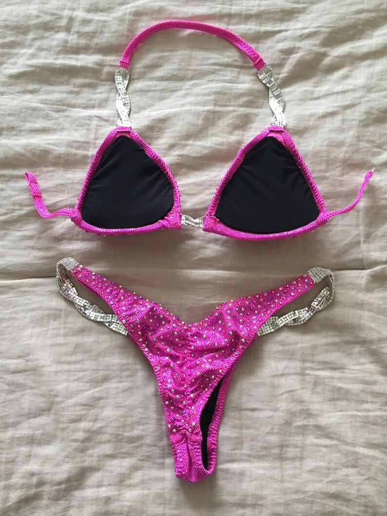 Competition Bikini Pink / NPC OCB IFBB Competition Bikinis Etsy