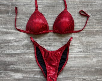 Fit Model Custom Competition Suit - Bright Red
