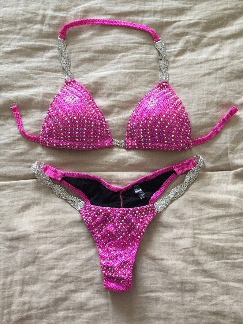 Competition Bikini Pink / NPC OCB IFBB Competition Bikinis Etsy