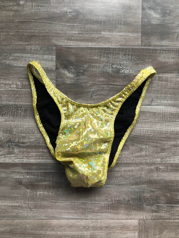 Custom Men's Bodybuilding Posing Trunks Yellow NPC Etsy