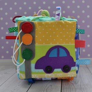 Activite Cube Mou Pour Bebe Montessori Jouets Busy Cube Bebe Etsy