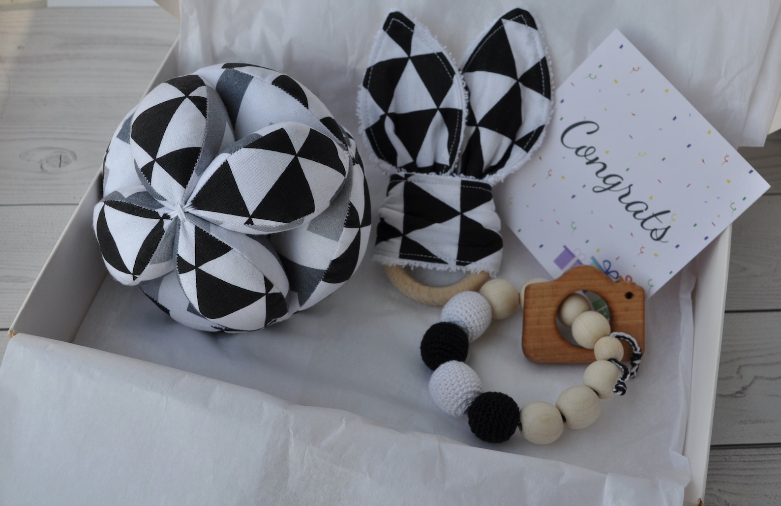 Monochrome Baby Toys Newborn Set Toys Black and White Toys Etsy