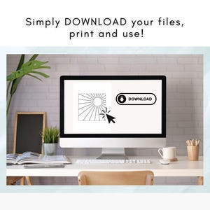 Kinusaiga SUNBURST Craft Pattern, No Sew Fabric Mosaic Template, Digital Download image 6