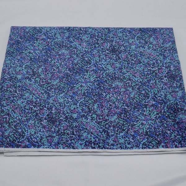 1 Yard - Pin-Dot Swirl Patterned Fabric