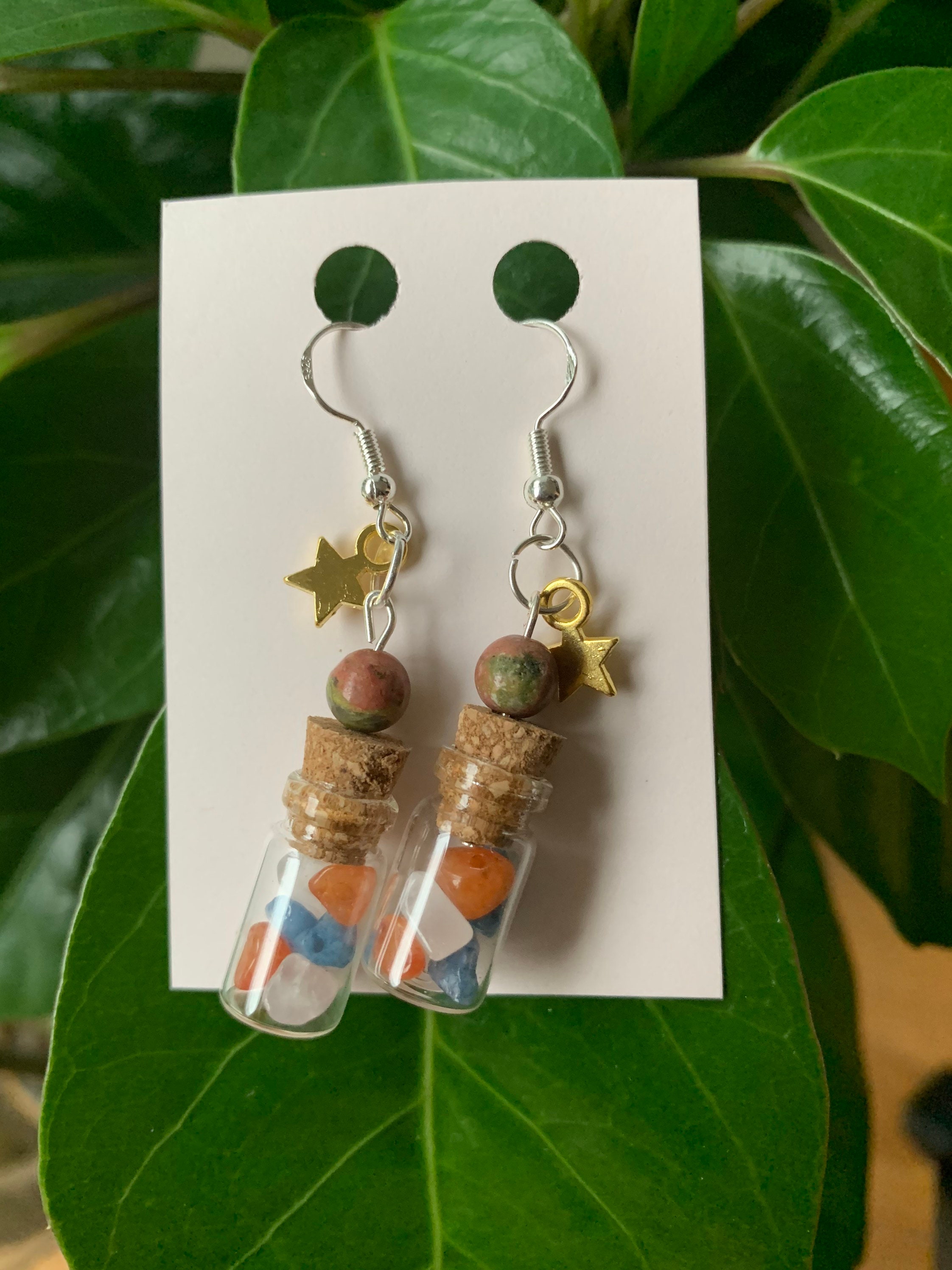 Potion bottle earrings Etsy