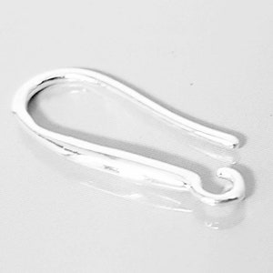 Hooks, silver earring fasteners set of 10 5 pairs. Hallmark image 4
