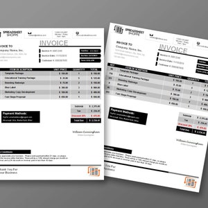 Premium Invoice Template - Everest Collection (Black)