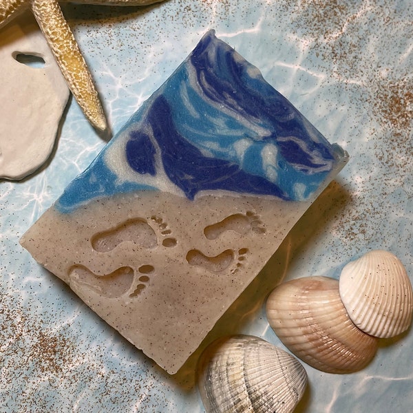 I Carried You Handmade Soap, Beach Themed Soap, Artisan Crafted Soap, Summertime Gifts for Men and Woman, Gifts under 10 dollars, Summer fun