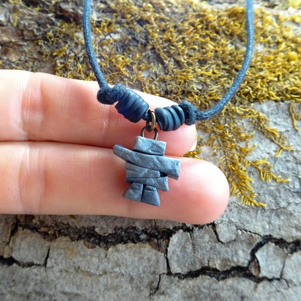 Inukshuk necklace / perfect for outdoor lovers / adjustable