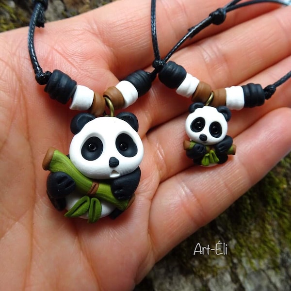 Collier PANDA / collier réglable pour enfants et adultes / mignon, adorable