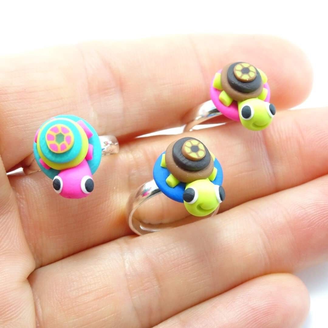 Turtle Ring / Adjustable Ring for Child - Etsy New Zealand