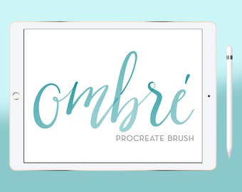 Calligraphy Procreate Brush, Lettering Procreate Brush for iPad Digital Watercolor brushProcreate 2 brushes for drawing or lettering