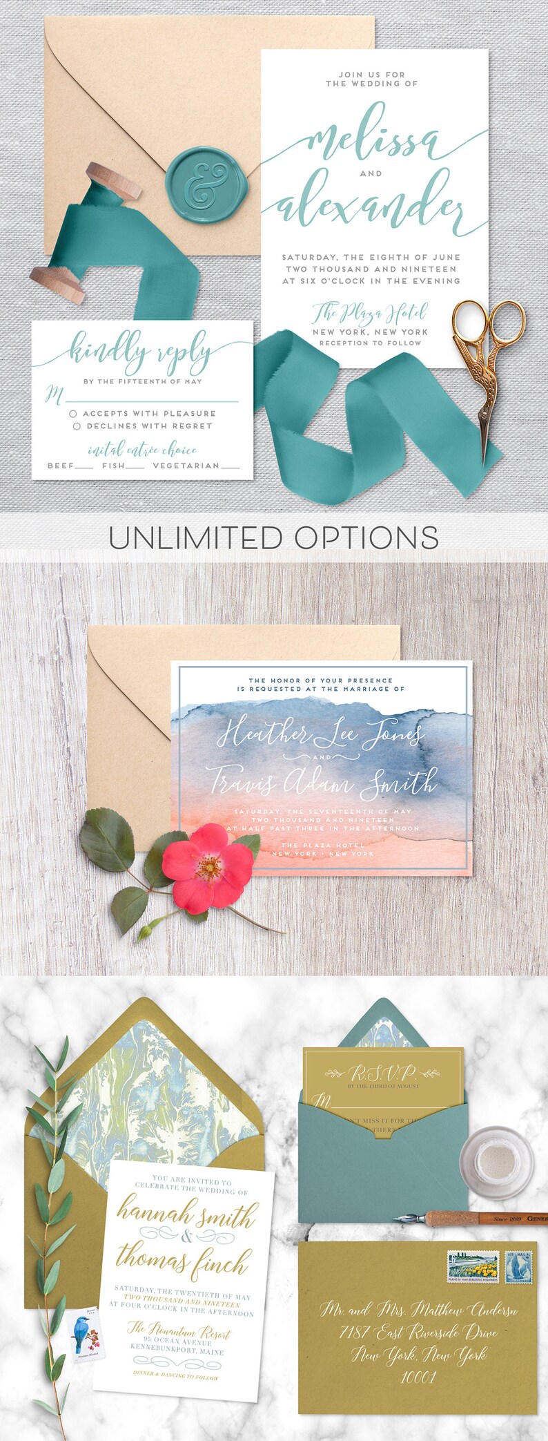 Download Wedding Invitation Mockup flat lay wedding suite mockup | Etsy