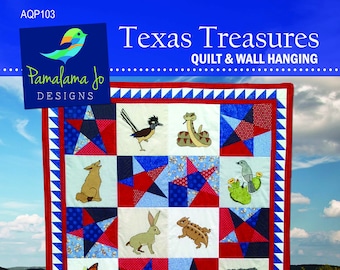 PDF Texas Treasures Applique Quilt PDF Pattern