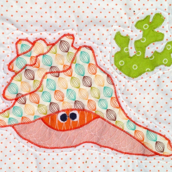 FREE (Almost) Conch Shell Applique Pattern PDF