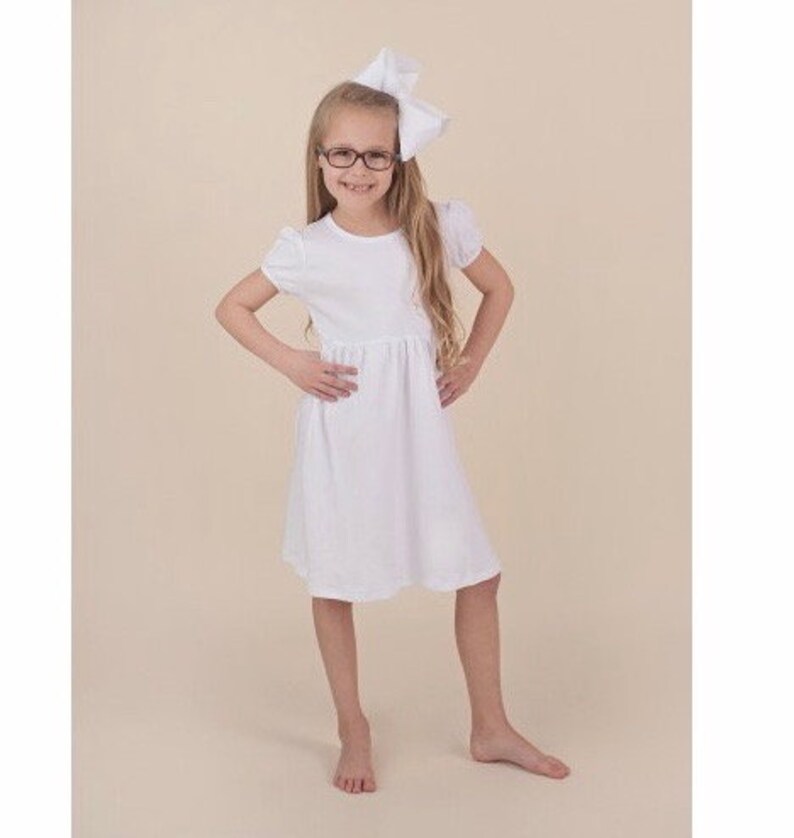 Cotton White Dress Girls Cotton Dress Toddler Cotton Dress Etsy