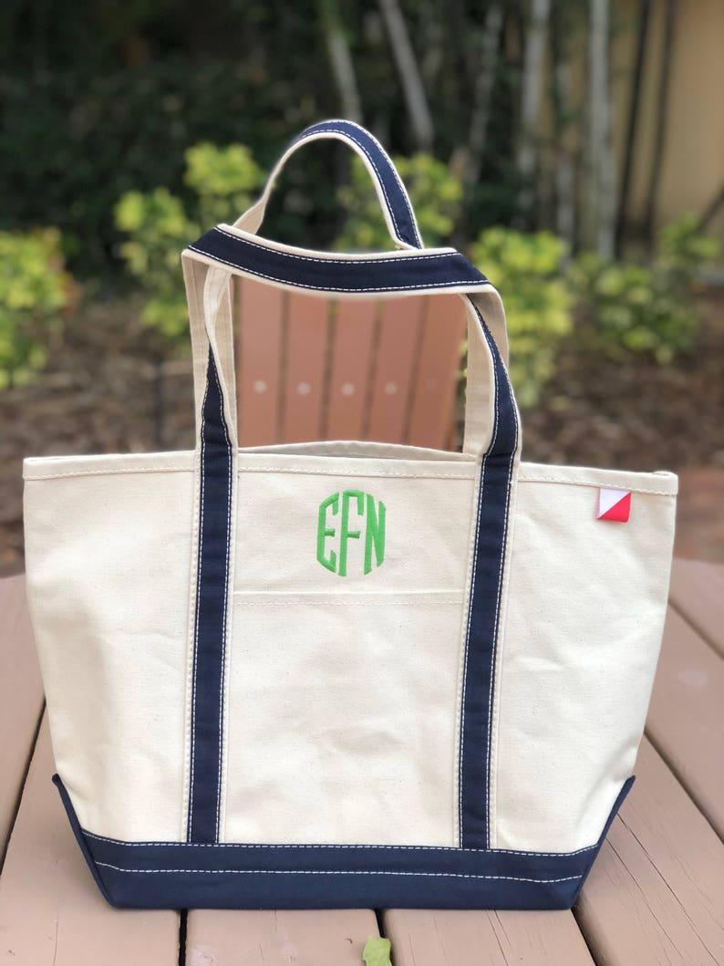 etsy monogrammed beach bag