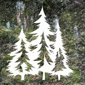 Pine Trees Decal