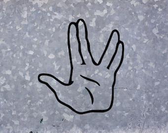 Live Long and Prosper Vulcan Hand Gesture