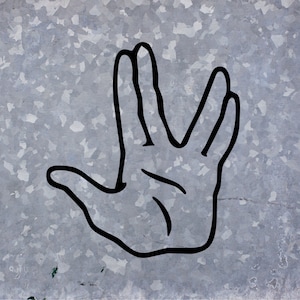 Live Long and Prosper Vulcan Hand Gesture