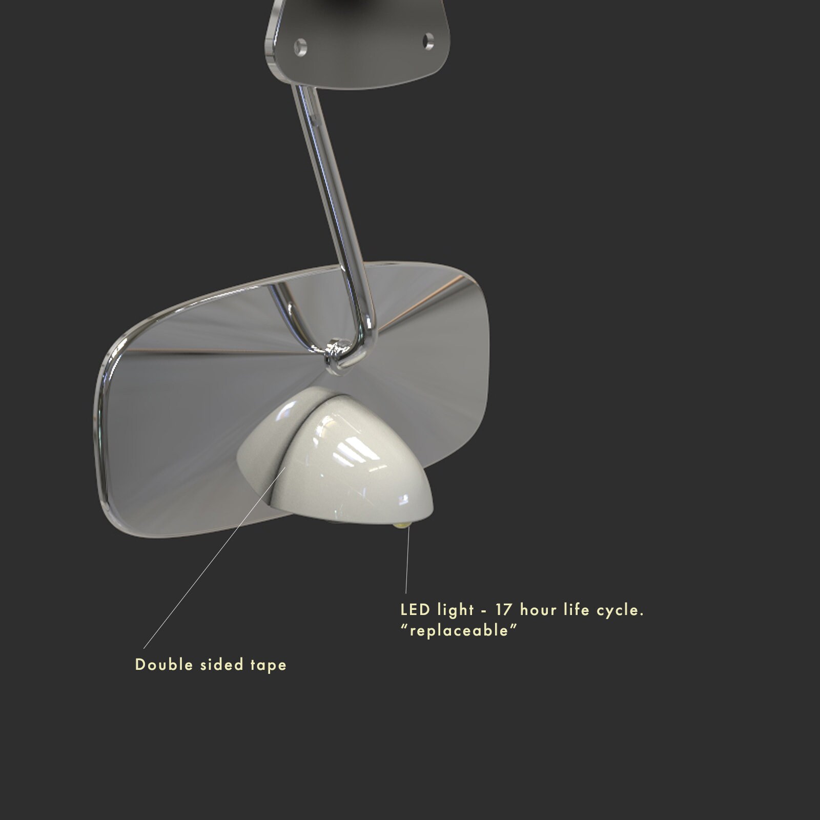 Mirror Dome Light Etsy