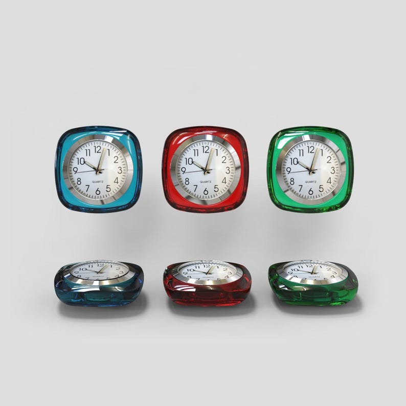 Hand Clock Color Dash Clock - Translucent Colors - Etsy