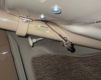 Horn troubleshooting warning decal