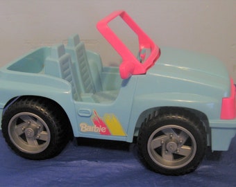 blue barbie jeep