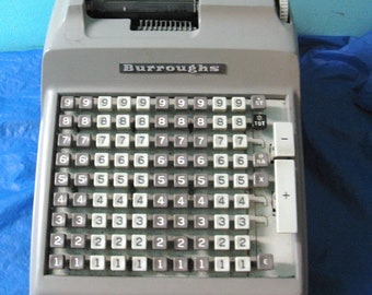 Burroughs Adding Machine, Square Keys, Electric