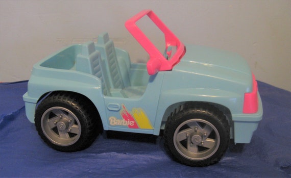 barbie car blue