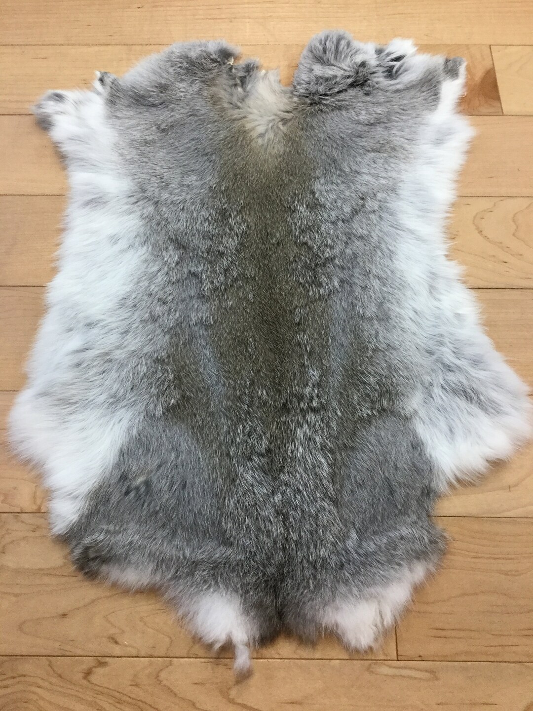 Tanned Grey RABBIT Skin Hide Fur Pelt Craft Fly Tying Trim Etsy