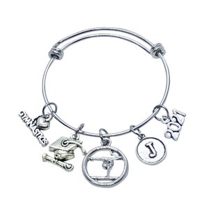 2023 Gymnastics Bracelet GRADUATE Gift, Gymnastics Charm Bracelet, Gymnastics Jewelry, Gymnastics Gift, Graduation Gift, Graduate Gift