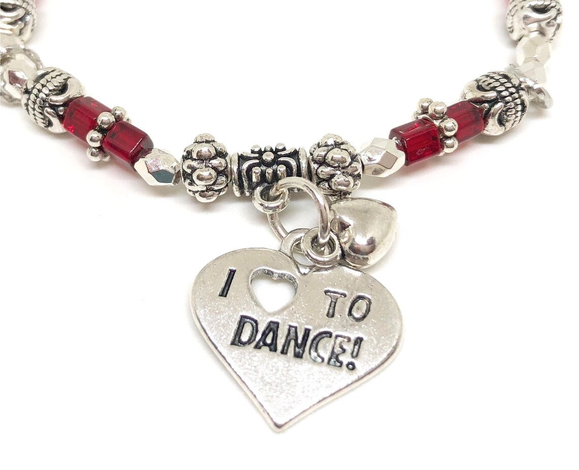 Dance Bracelet 9 COLORS Love to Dance Bracelet Stretch Etsy
