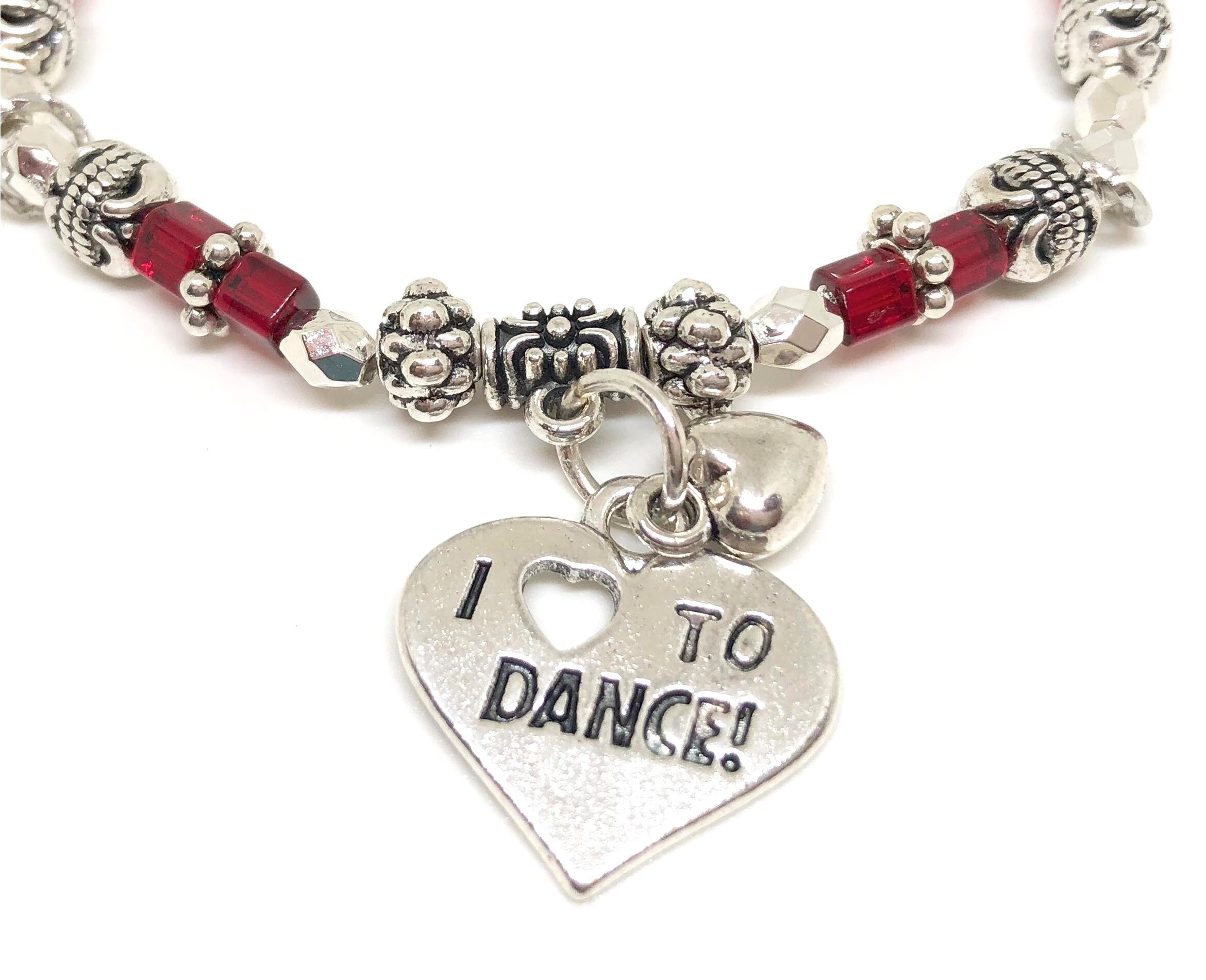 Dance Bracelet 9 COLORS Love to Dance Bracelet Stretch Etsy