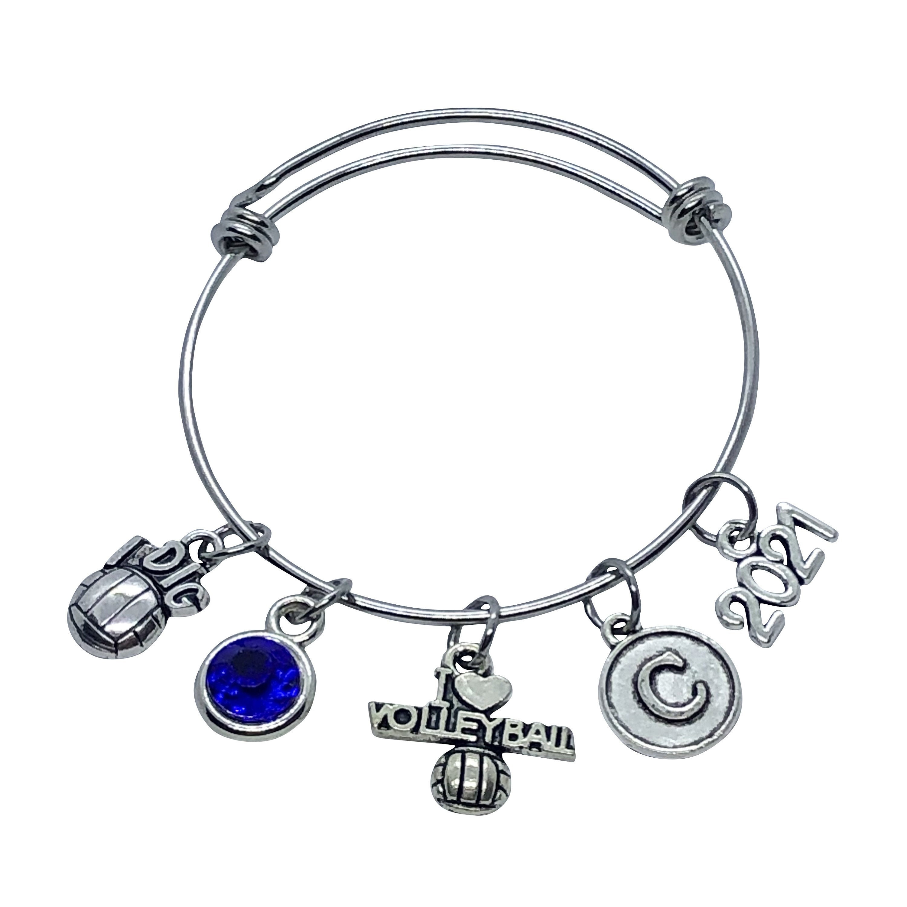 PERSONALIZED Volleyball Bracelet ADULT SIZE 2021 Volleyball Etsy