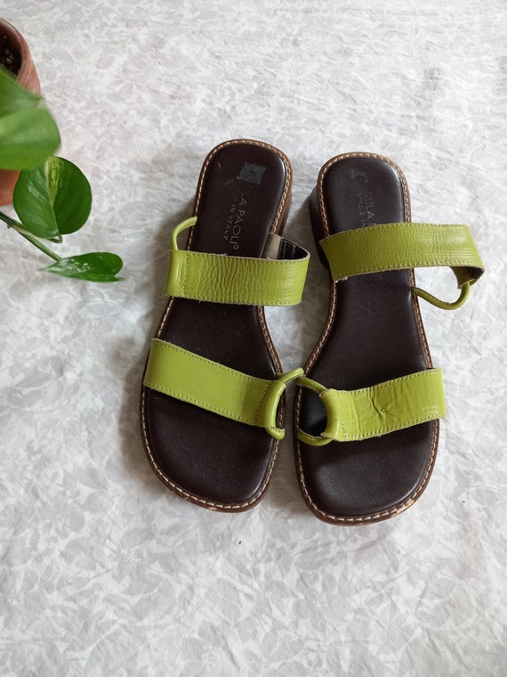 Y2K Mila Paoli Italian Leather Sandals - image 1