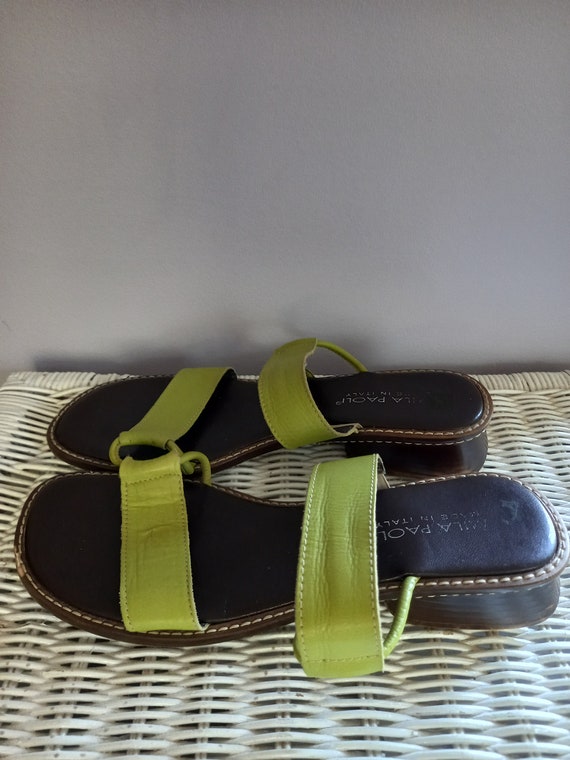 Y2K Mila Paoli Italian Leather Sandals - image 2