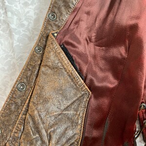 Vintage 80s Leather Vest image 4