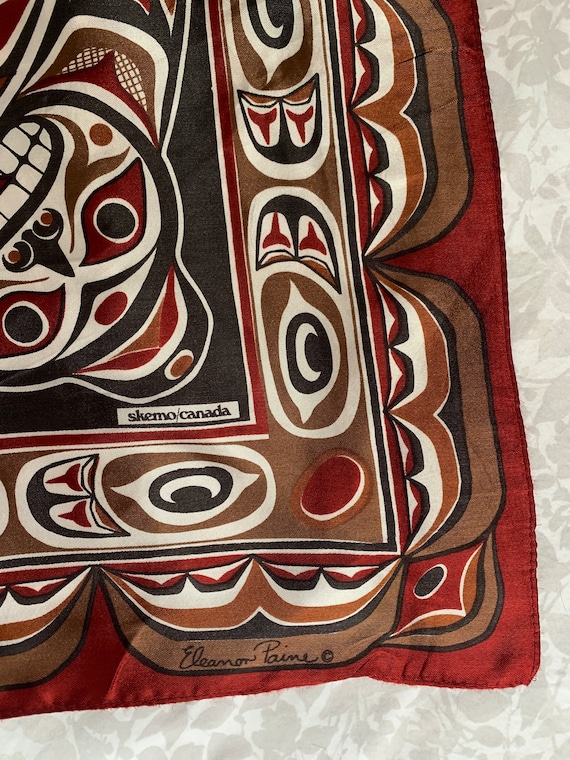 Vintage Skemo Canada “indian Sunface” by Eleanor Paine Scarf - Etsy