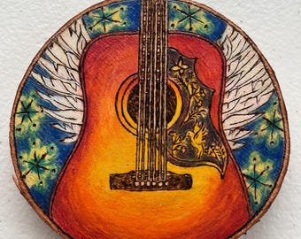 Customizable Gibson Acoustic Hummingbird Ornament
