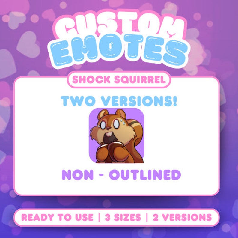 Shocking Squirrel Shocked Squirrel Emote | Twitch, Discord, Vtuber (digital Download) - Etsy