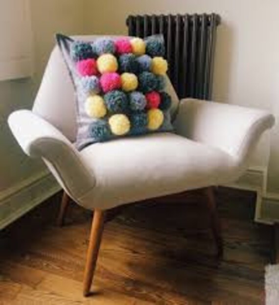 pom pom cushion