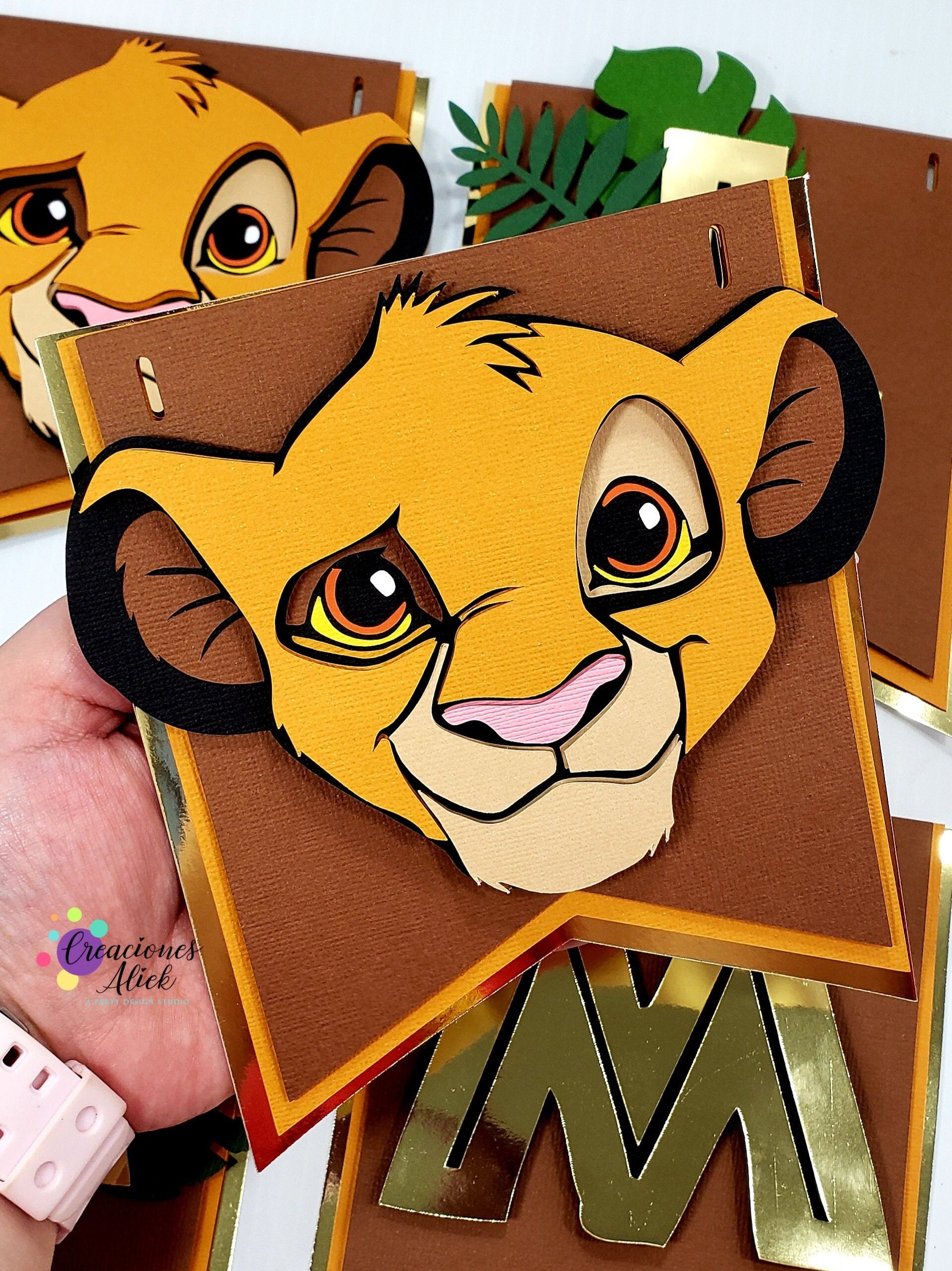Lion King Banner Lion King Name Banner Lion King Birthday | Etsy
