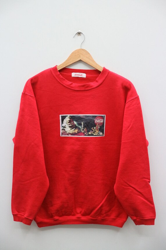 coca cola red sweatshirt