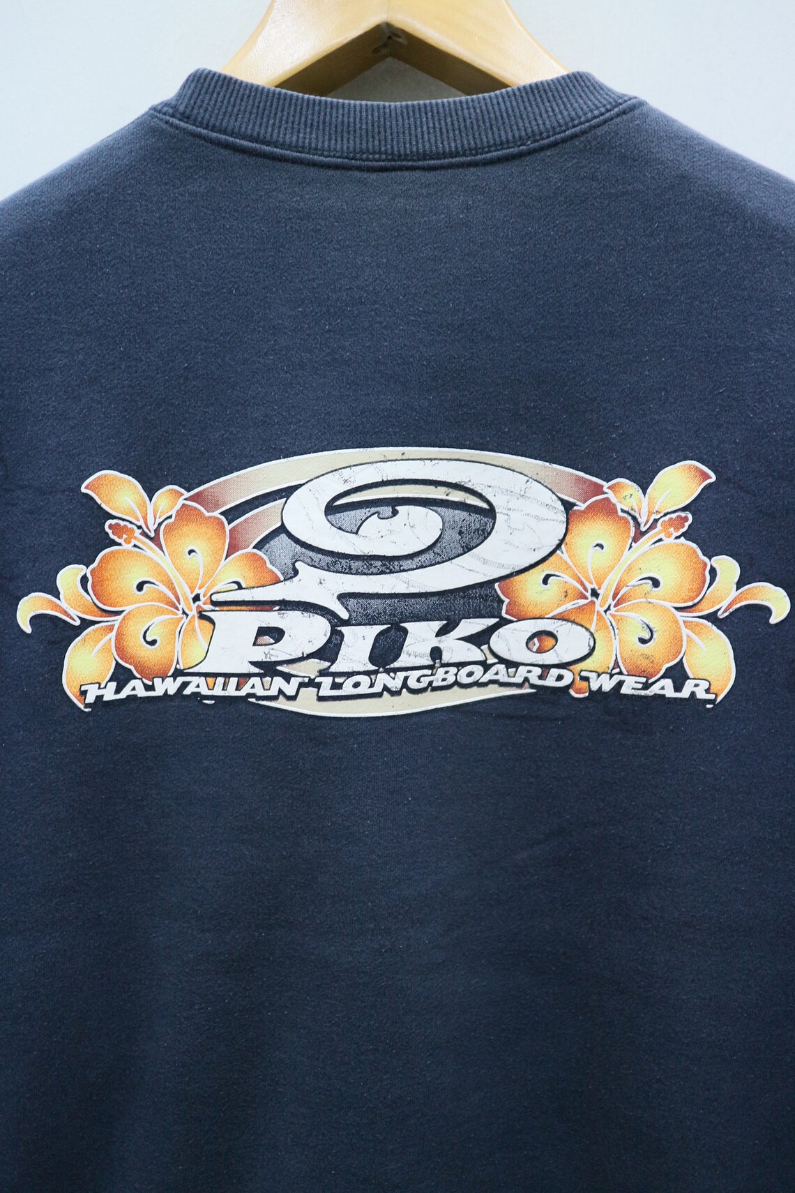 Vintage PIKO Hawaiian Longboard Wear Big Logo Big Spell Blue Etsy