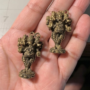Discounted Defective LORD GANESHA THAI Hindu Amulet Mini Statue Talisman