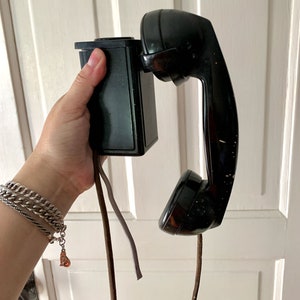 Western Electric Intercom Wall Mount Hanging Handset Phone Telephone