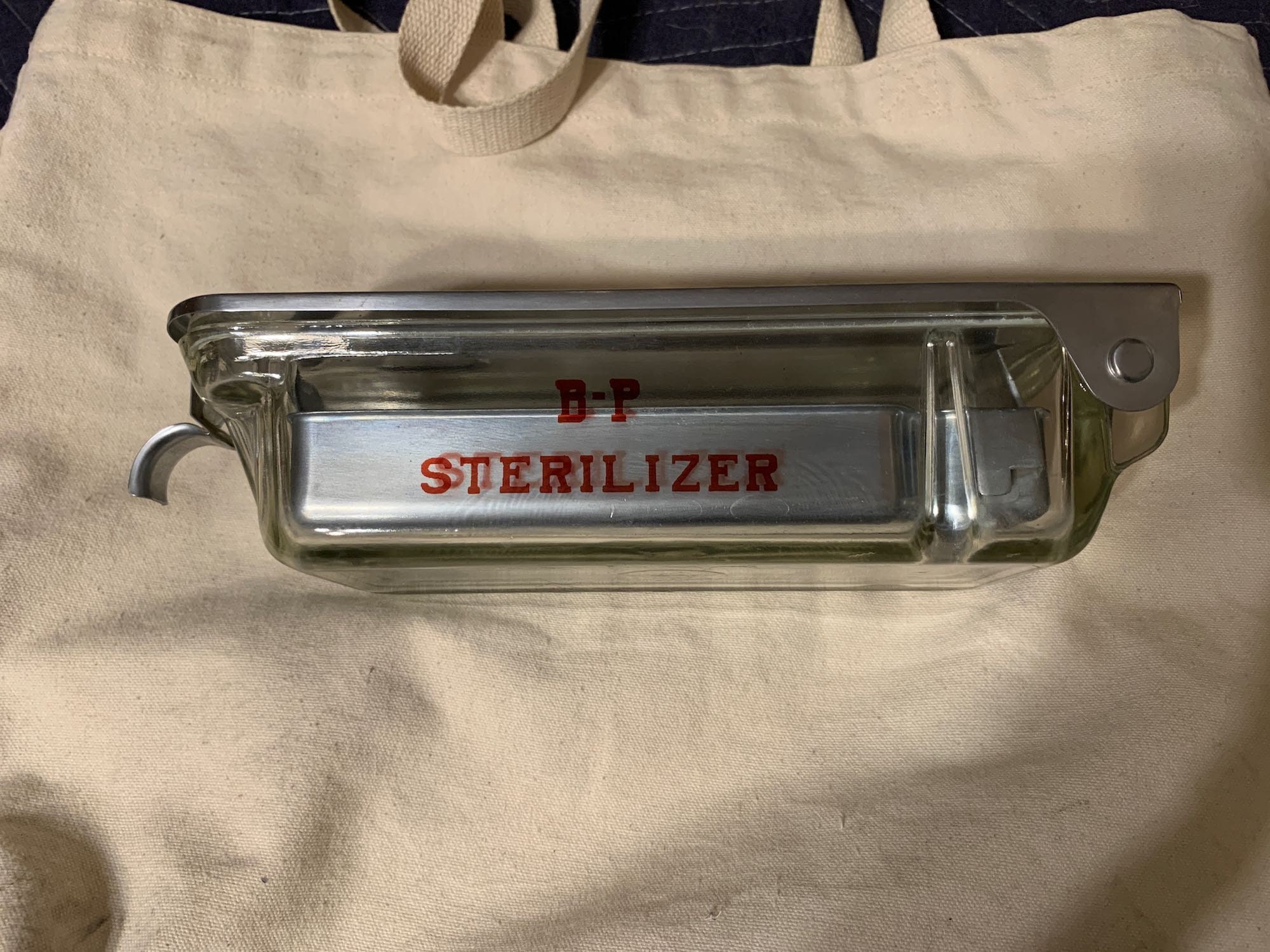 Vintage Glass BP Pyrex Medical Sterilizer Box Etsy